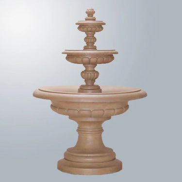 Giannini Garden Via Roma Three Tier Outdoor Water Fountain